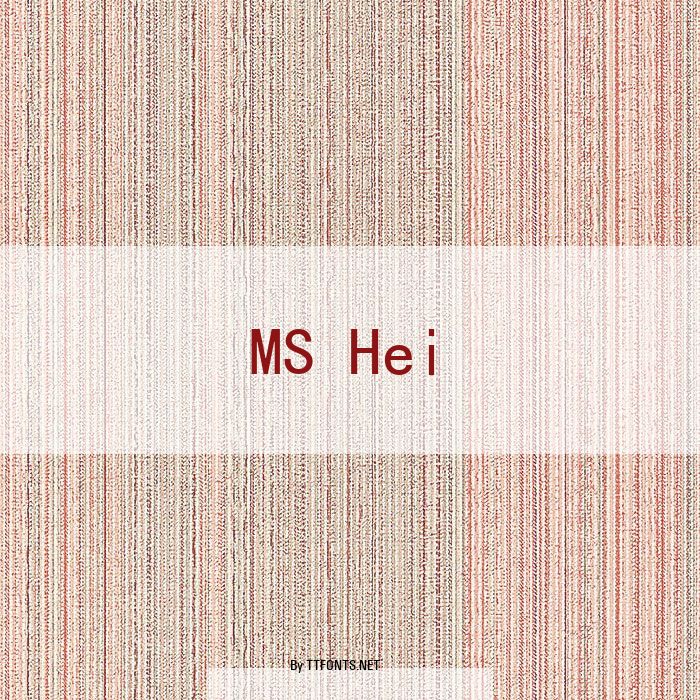 MS Hei example